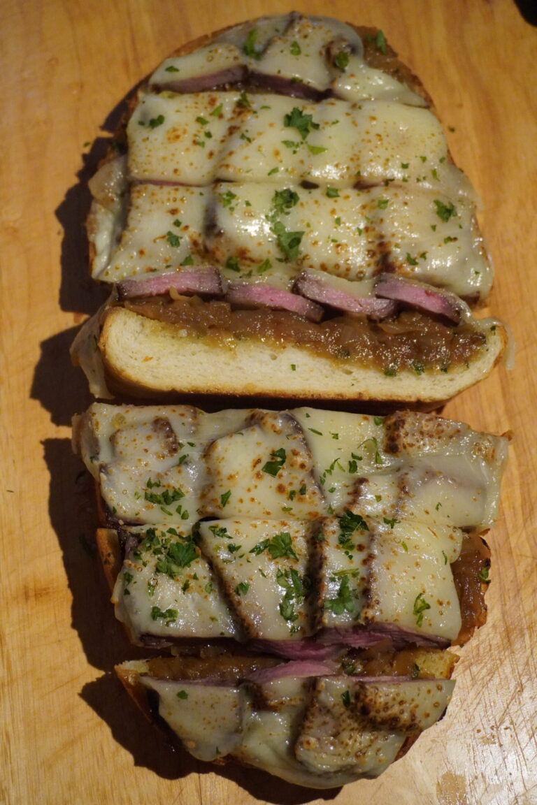 Cheesy Steak Garlic Bread