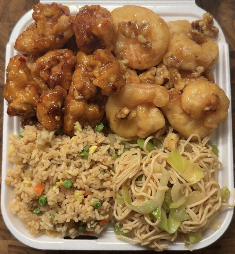 Panda Express Copycat: Orange Chicken, Honey Walnut Shrimp, Fried Rice, and Chow Mein