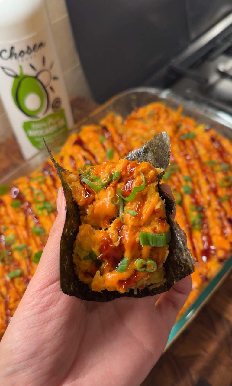 Salmon Sushi Bake