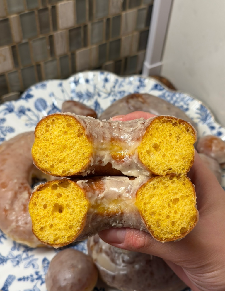 Maple Glazed Pumpkin Donuts